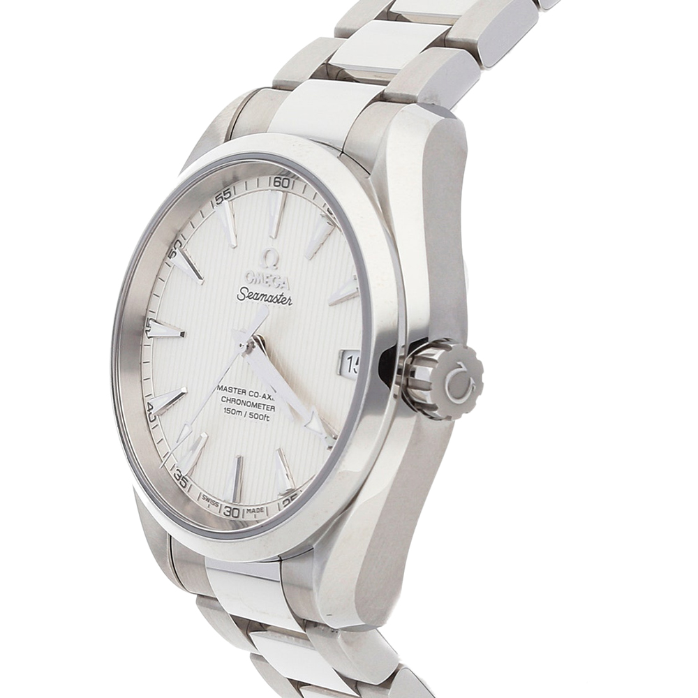 

Omega Silver Stainless Steel Seamaster Aqua Terra