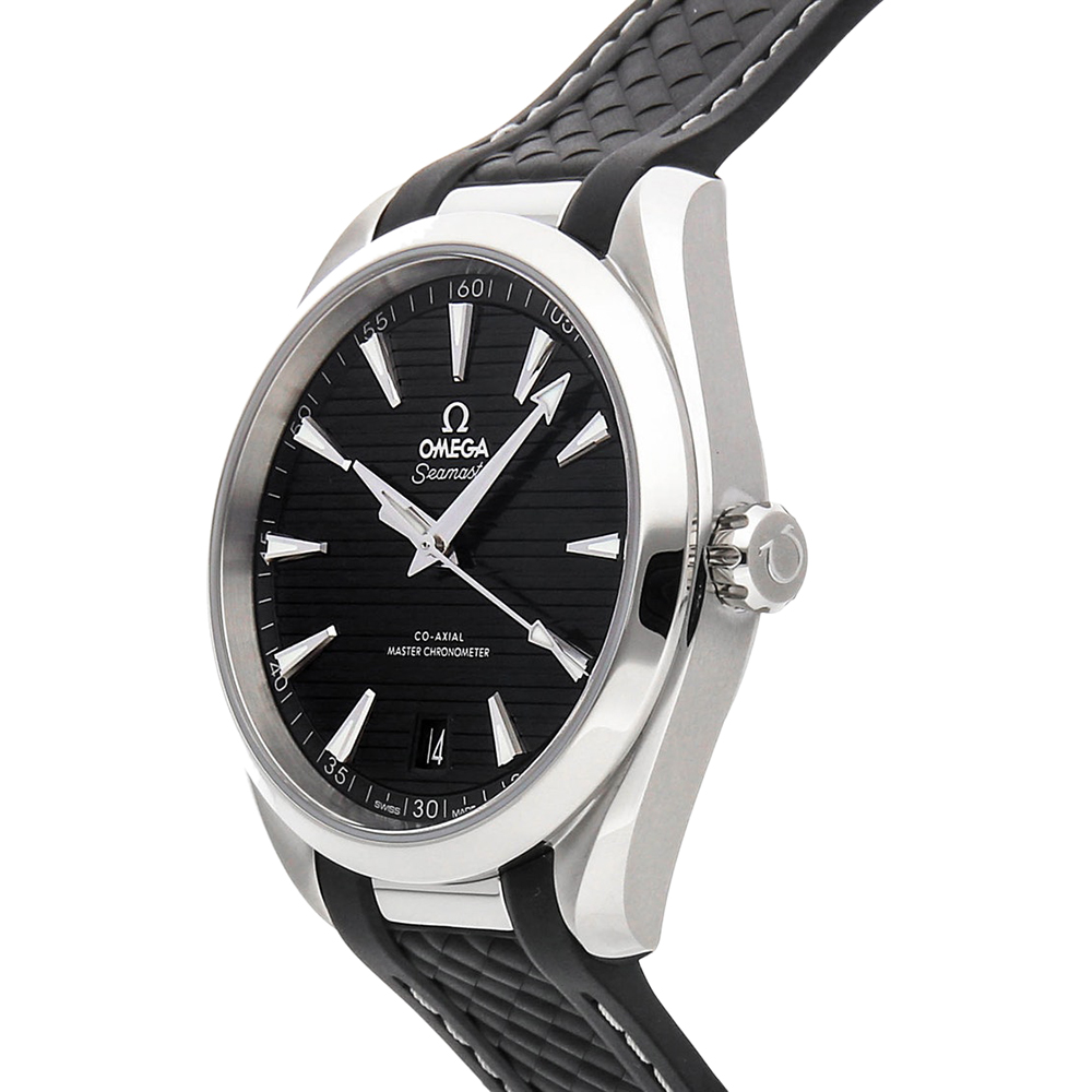 

Omega Black Stainless Steel and Rubber Seamaster Aqua Terra