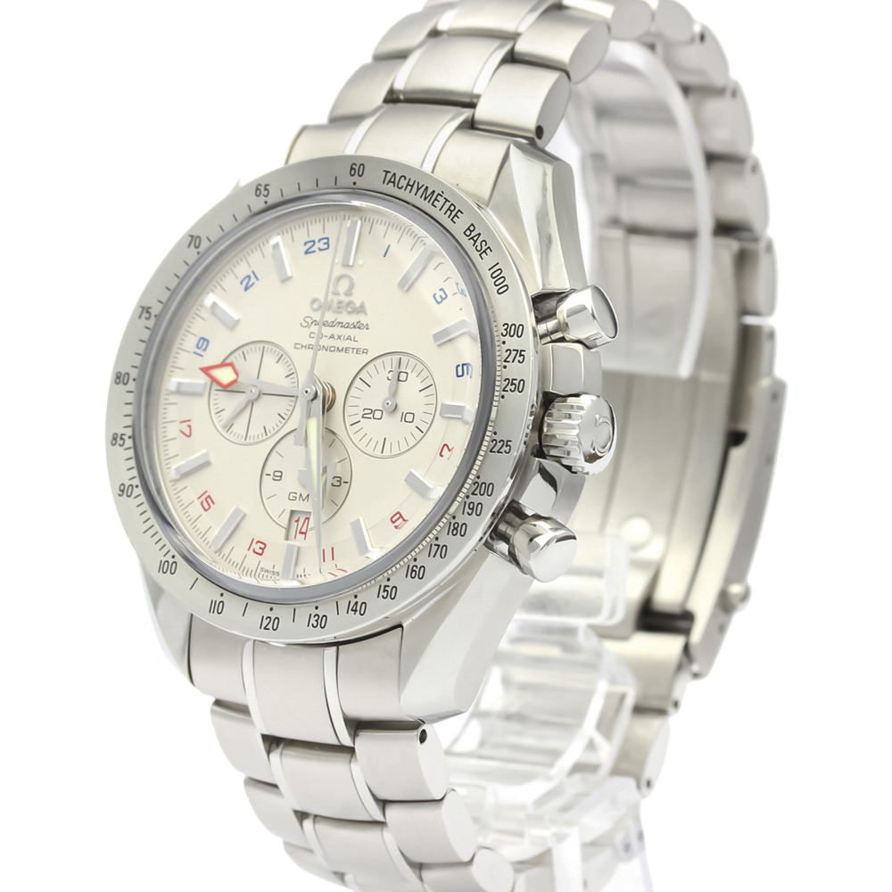 

Omega Silver Stainless Steel Speedmaster Broad Arrow