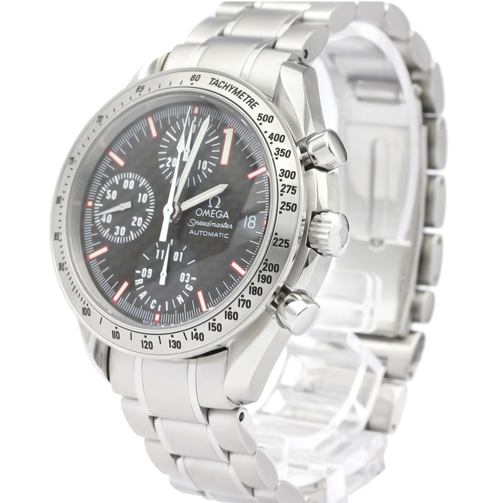 

Omega Carbon Stainless Steel Speedmaster Racing Michael Schumacher, Black