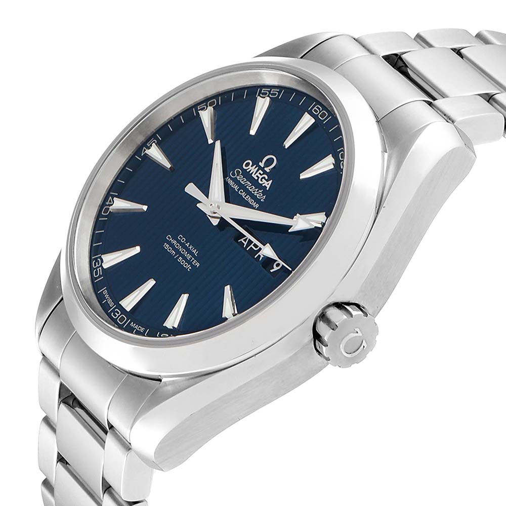 

Omega Blue Stainless Steel Seamaster Aqua Terra