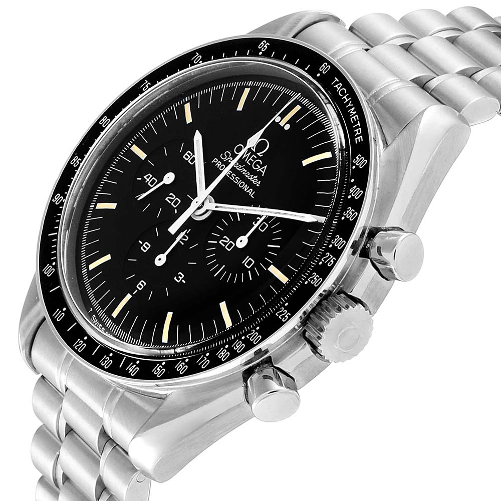 

Omega Black Stainless Steel Speedmaster