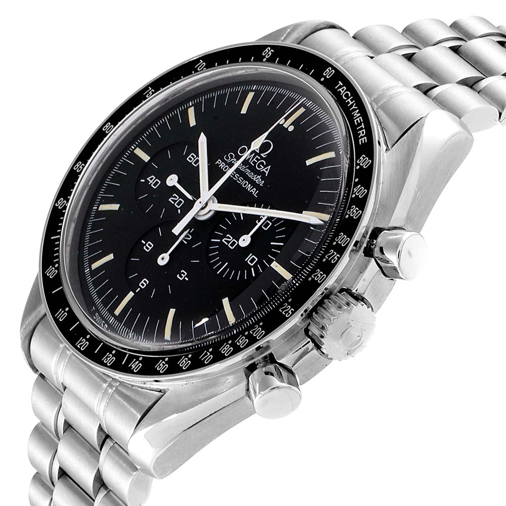 

Omega Black Stainless Steel Speedmaster