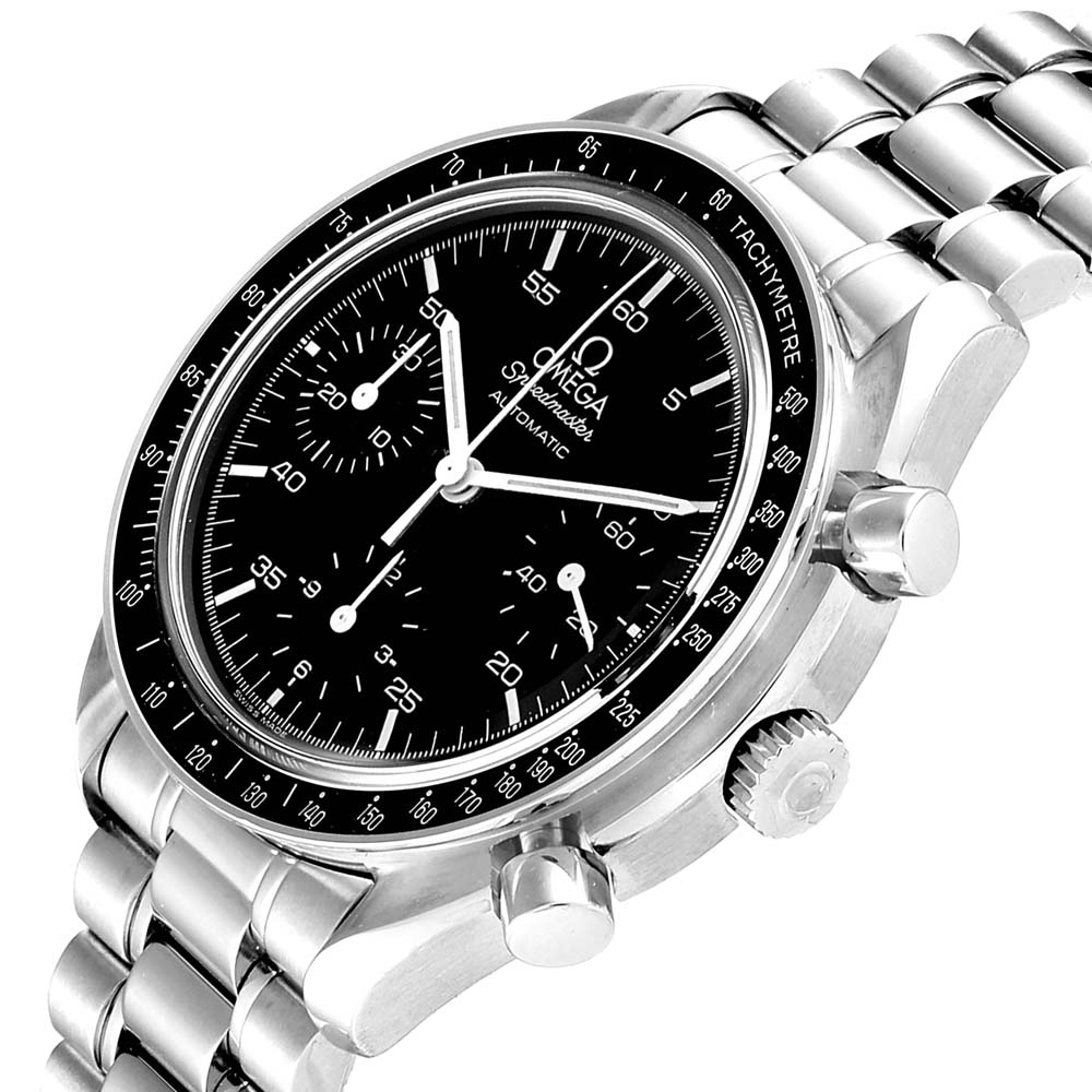 

Omega Black Stainless Steel Speedmaster