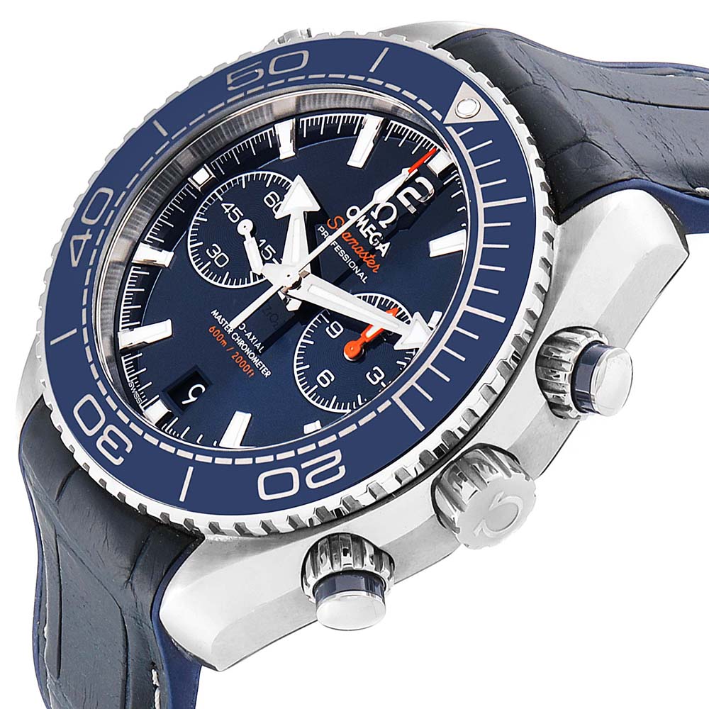 

Omega Blue Stainless Steel Seamaster Planet Ocean