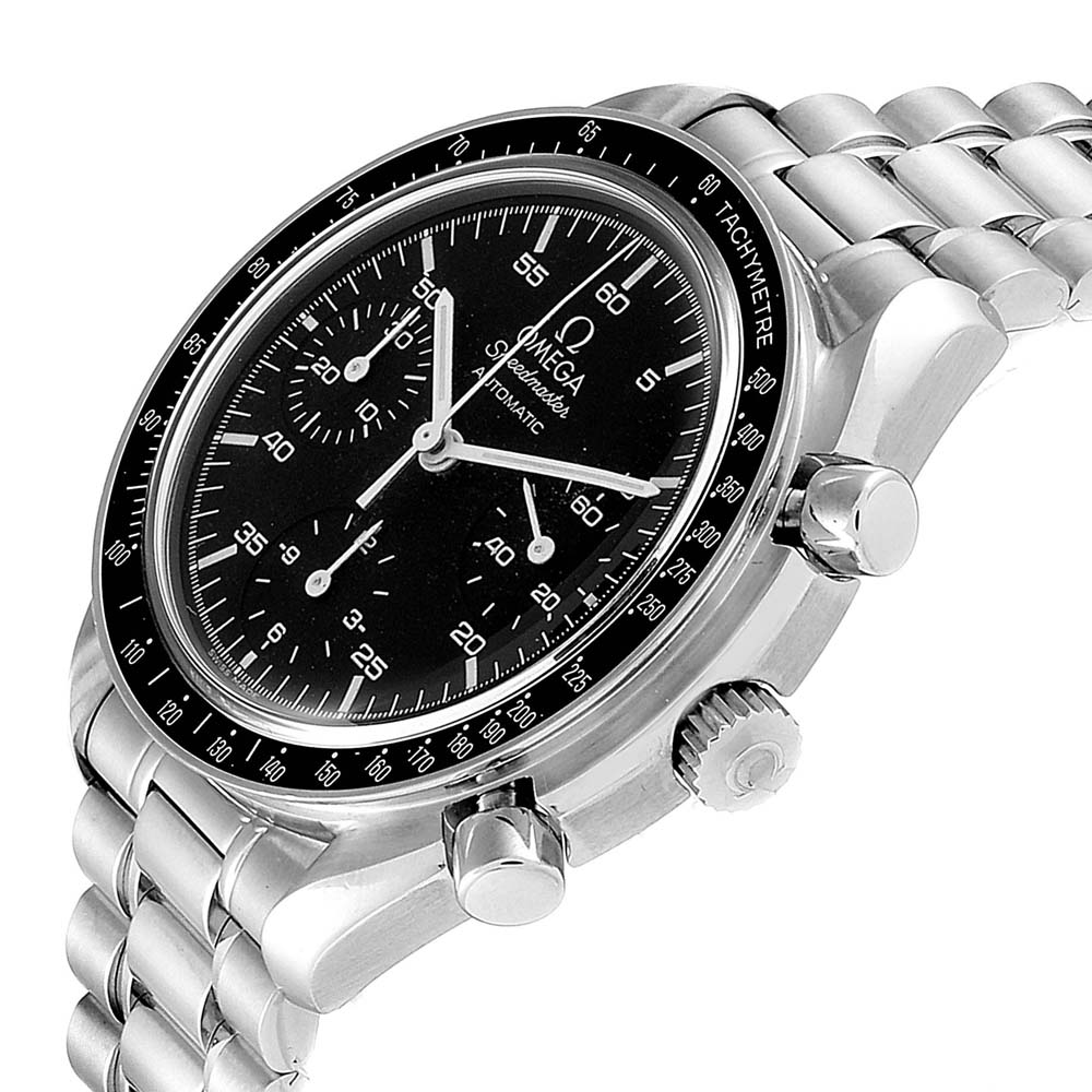

Omega Black Stainless Steel Speedmaster