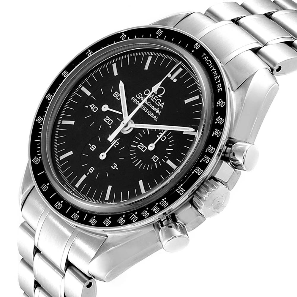 

Omega Black Stainless Steel Speedmaster Sapphire