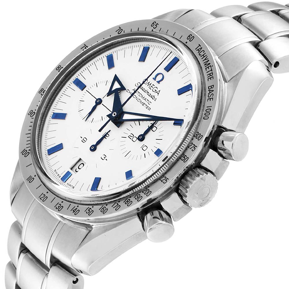 

Omega White Stainless Steel Speedmaster Broad Arrow