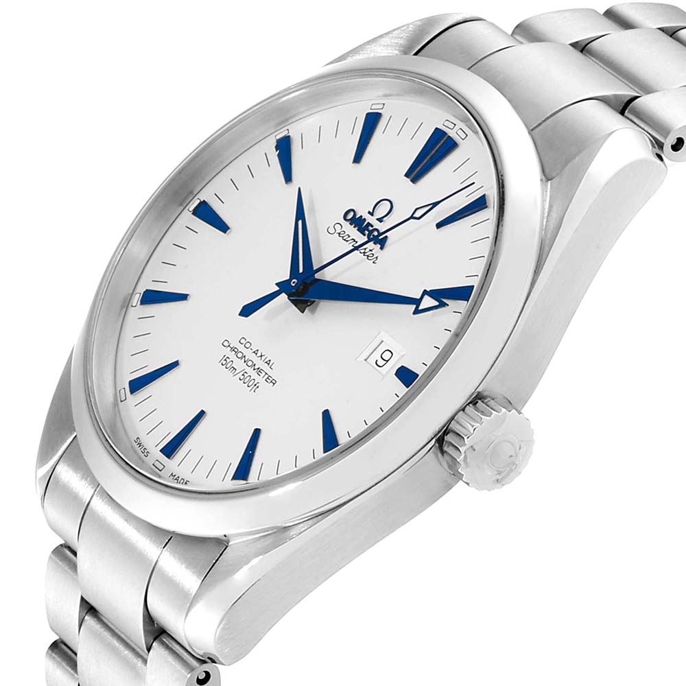 

Omega White Stainless Steel Seamaster Aqua Terra