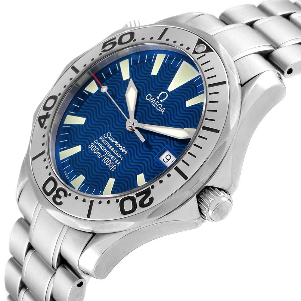 

Omega Blue Stainless Steel Seamaster