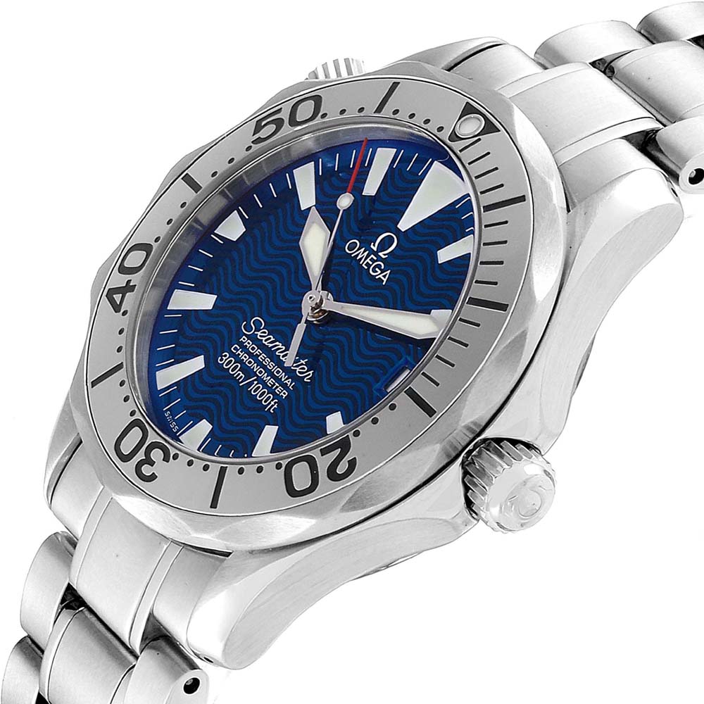 

Omega Wave Blue Stainless Steel Seamaster