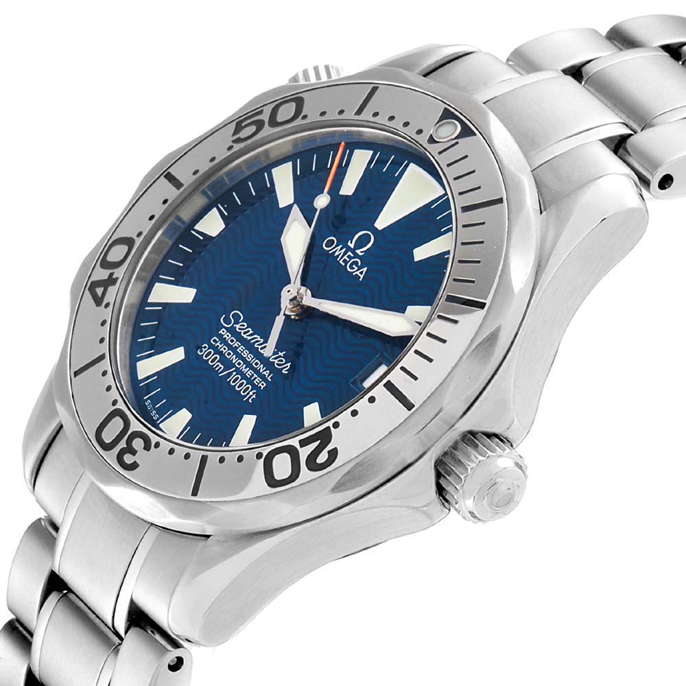 

Omega Wave Blue Stainless Steel Seamaster