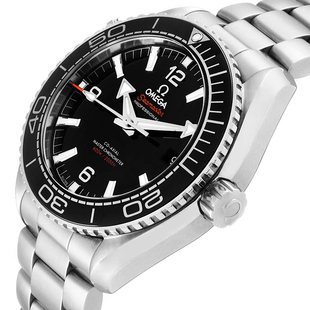 

Omega Blak Stainless Steel Seamaster Planet Ocean, Black