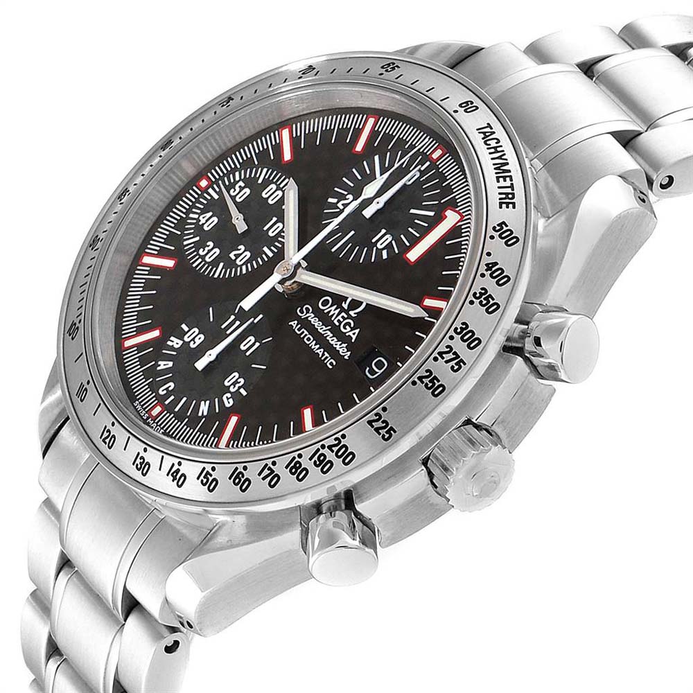 

Omega Brown Stainless Steel Speedmaster Schumacher Racing Limited Edition