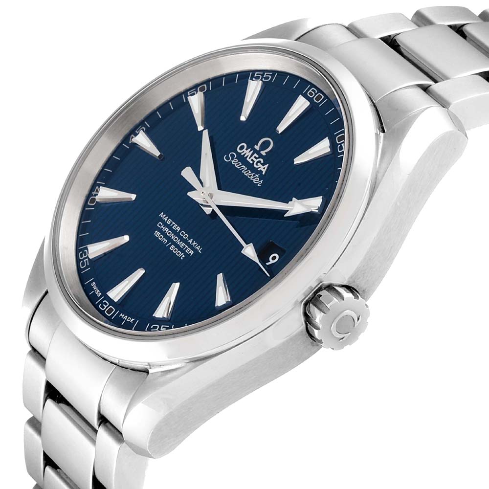 

Omega Blue Stainless Steel Seamaster Aqua Terra