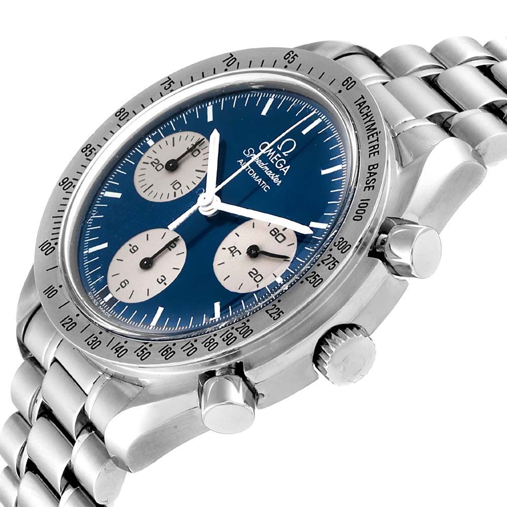 

Omega Blue Stainless Steel Speedmaster Limited Edition Automatic