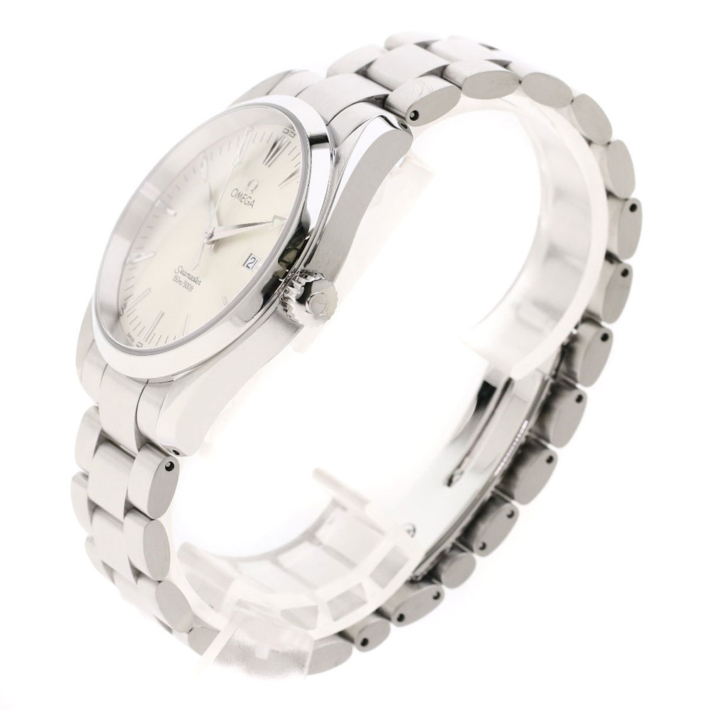 

Omega Silver Stainless Steel Seamaster Aqua Terra