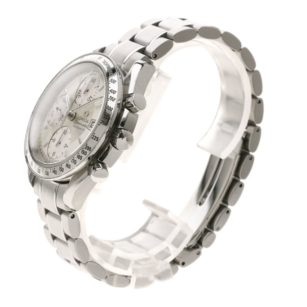 

Omega Silver Stainless Steel Speedmaster Date