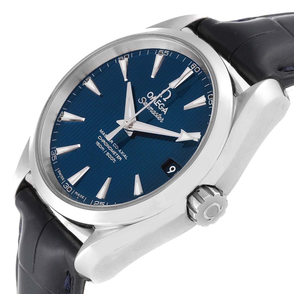 

Omega Blue Stainless Steel Seamaster Aqua Terra