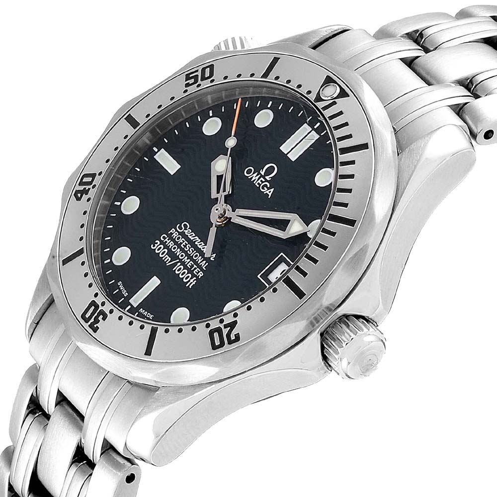 

Omega Blue Stainless Steel Seamaster Automatic