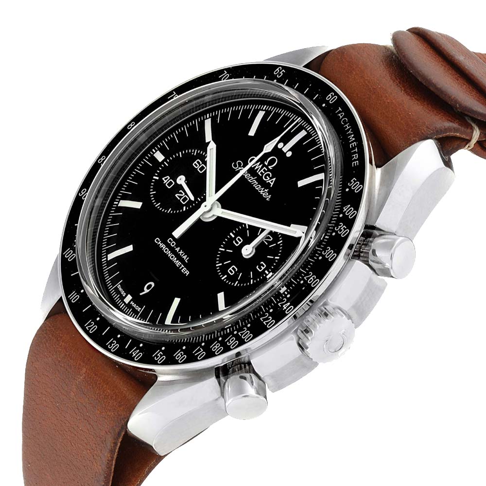 

Omega Black Stainless Steel Speedmaster Co-Axial Chronograph