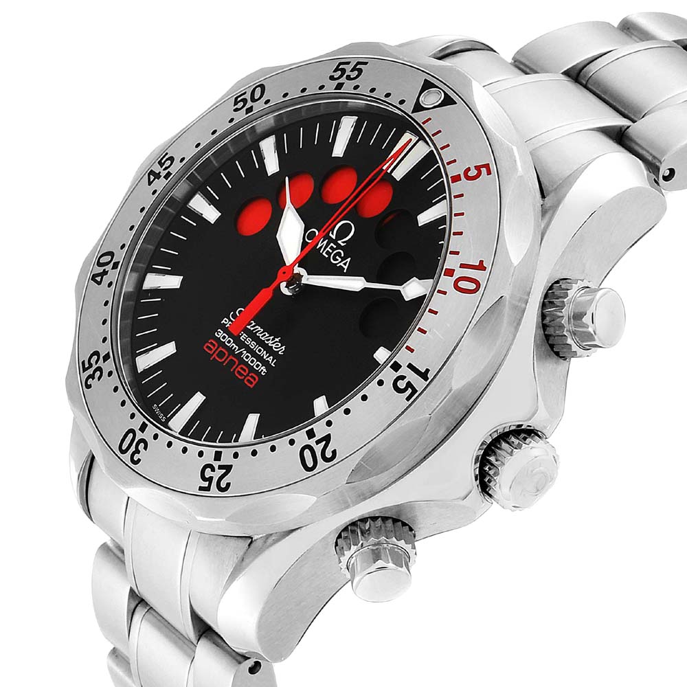 

Omega Black Stainless Steel Seamaster Apnea Jacques Mayol