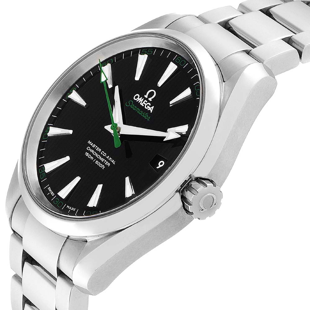 

Omega Black Stainless Steel Seamaster Aqua Terra Golf Edition