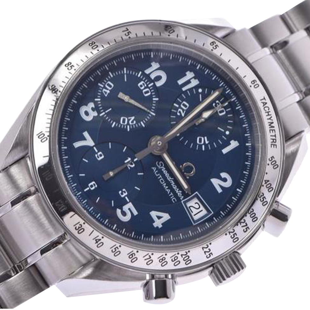 

Omega Blue Stainless Steel Speedmaster