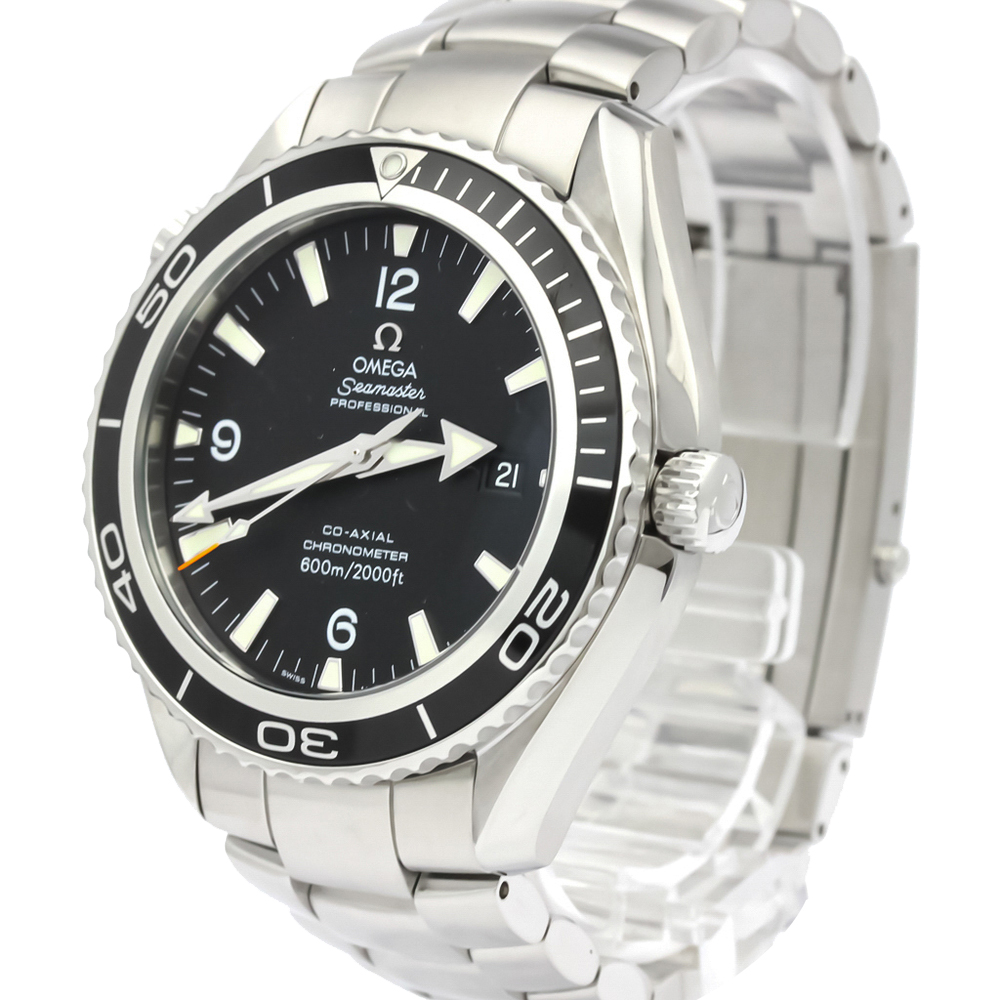 

Omega Black Stainless Steel Seamaster Planet Ocean Automatic