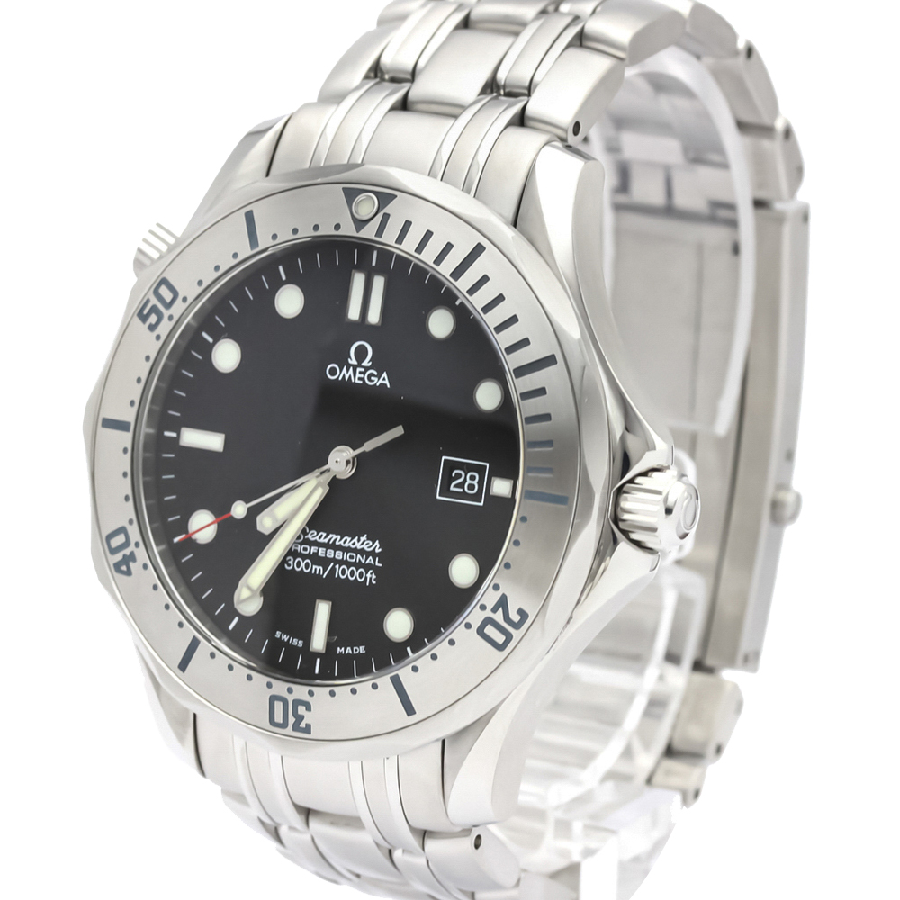 

Omega Black Stainless Steel Seamaster Professional