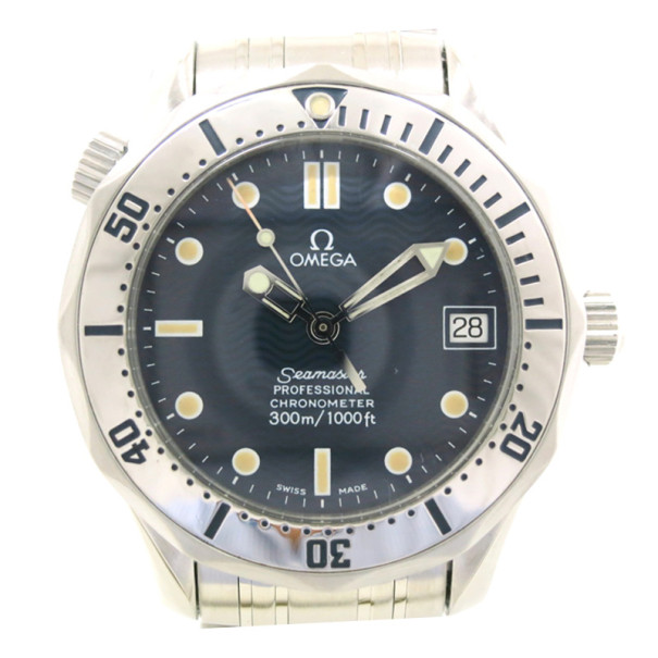 Pre Owned Omega Seamaster Helium Escapement SS Black Unisex Wristwatch