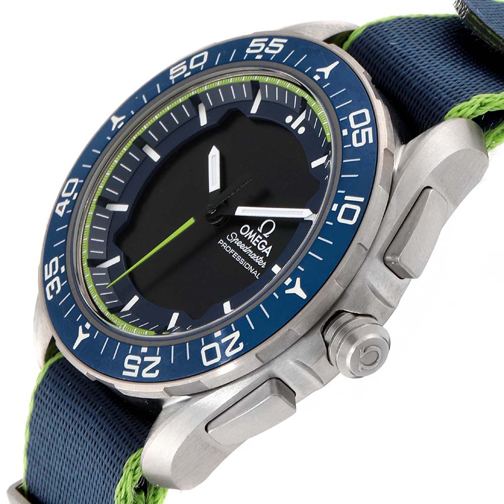 

Omega Blue Titanium Speedmaster Skywalker X-33 Solar Impulse