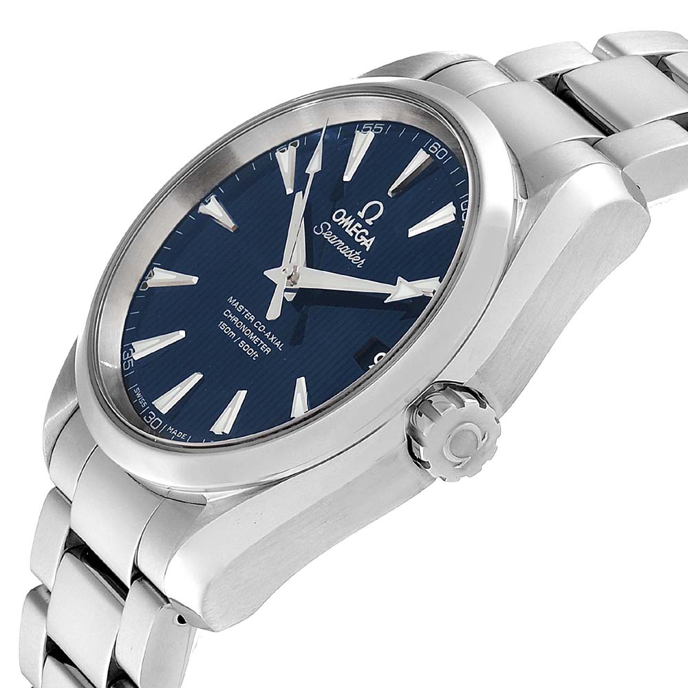 

Omega Blue Stainless Steel Seamaster Aqua Terra