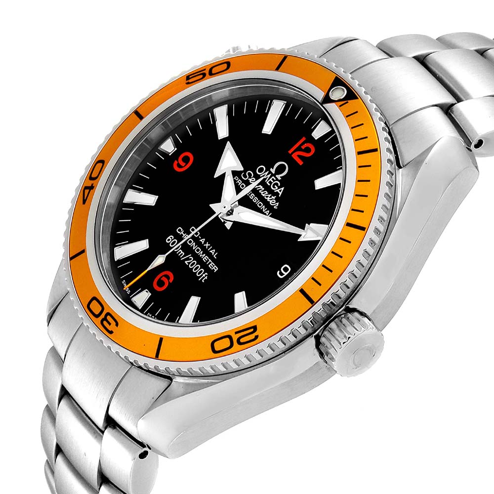 

Omega Black Stainless Steel Seamaster Planet Ocean