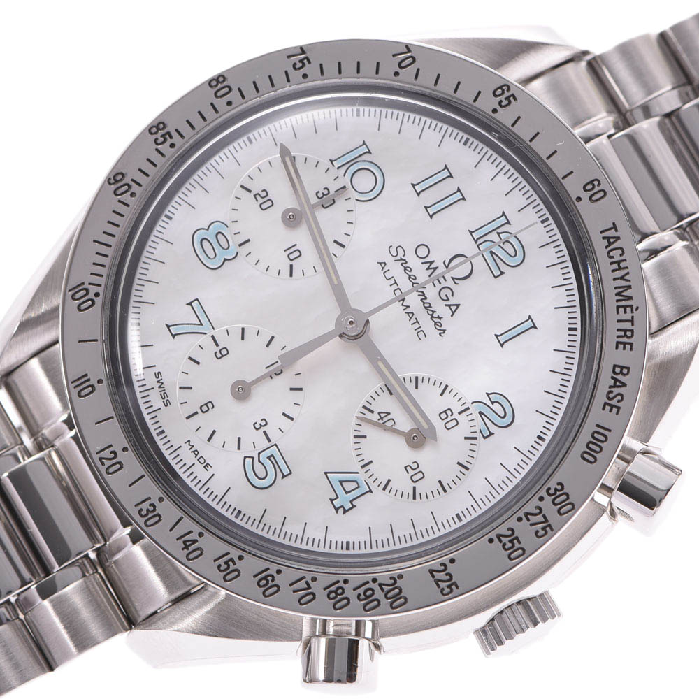 

Omega White Stainless Steel Speedmaster