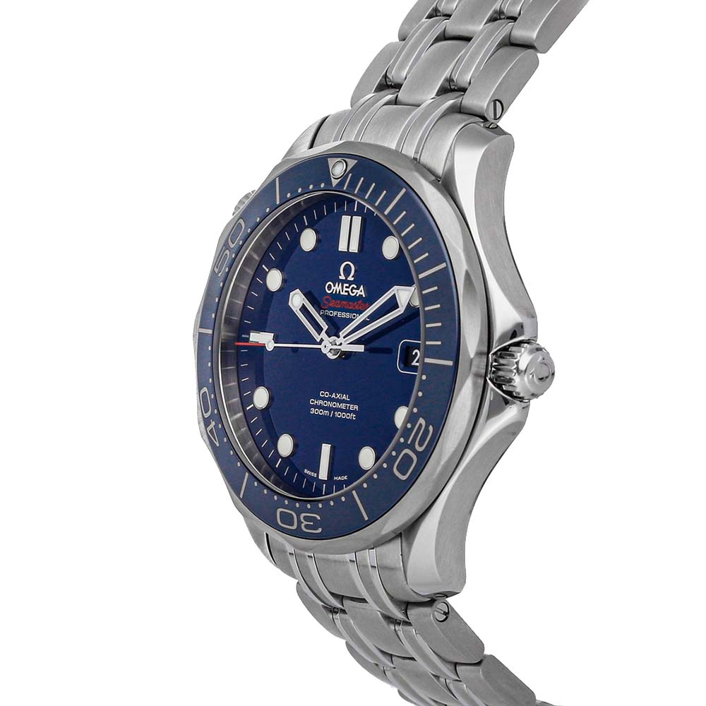 

Omega Blue Stainless Steel Seamaster Diver