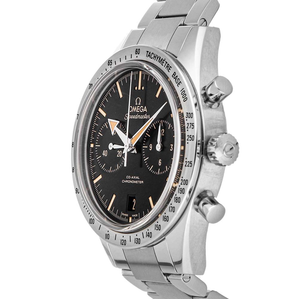 

Omega Black Stainless Steel Speedmaster