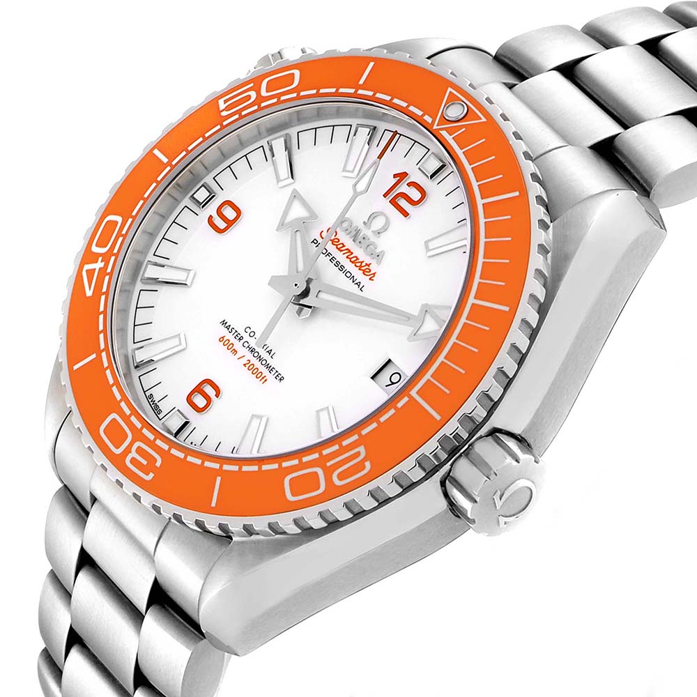 

Omega White Stainless Steel Seamaster Planet Ocean