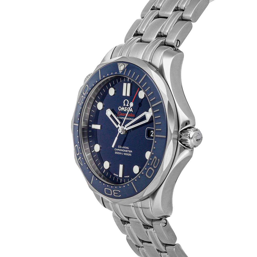 

Omega Blue Stainless Steel Seamaster Diver