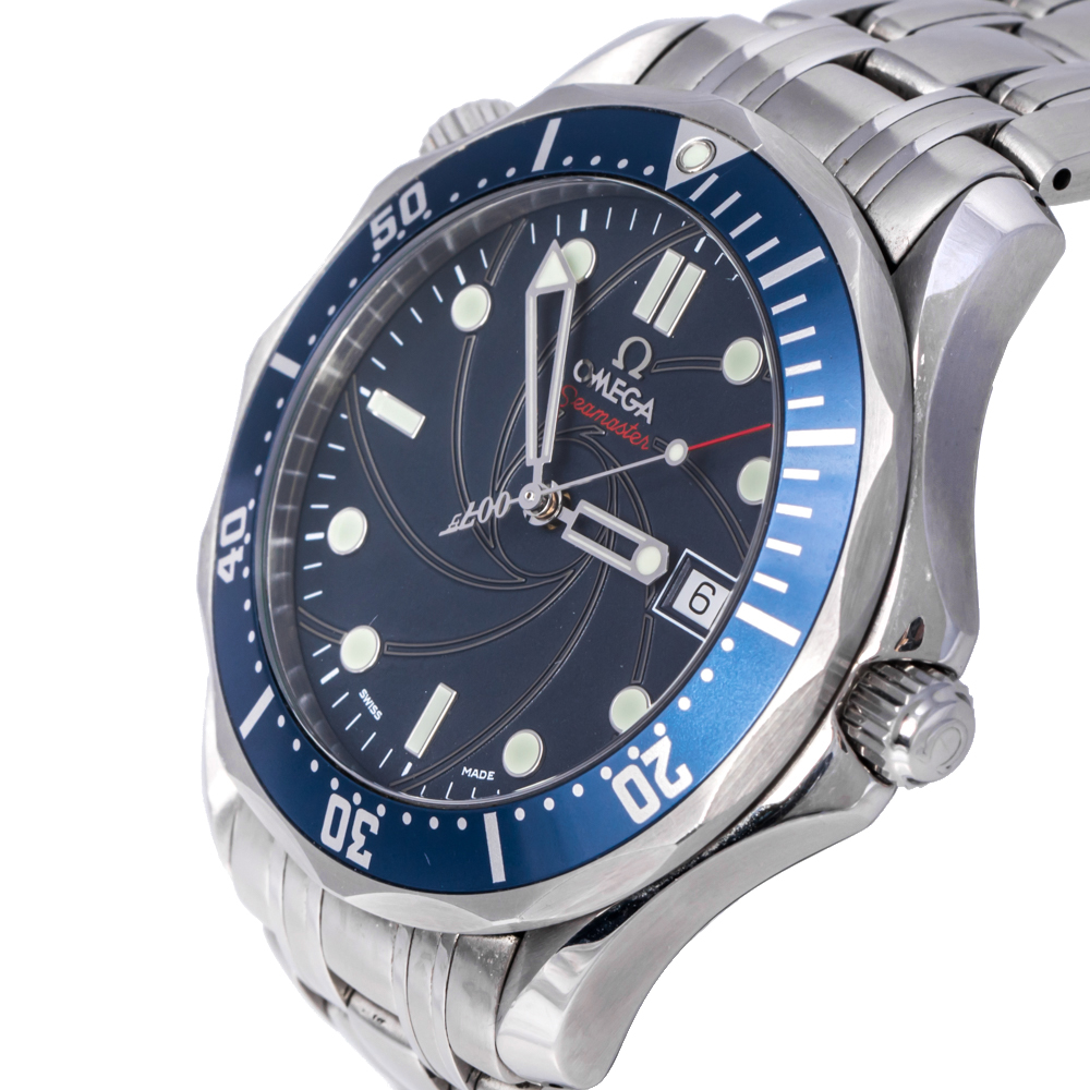 

Omega Blue Stainless Steel Seamaster 2226.80.00 Men's Wristwatch 41 mm