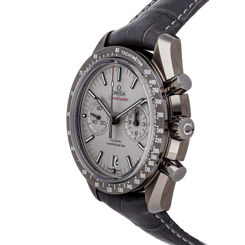 

Omega Sand Blasted Platinum Ceramic Speedmaster "Grey Side of the Moon, Silver