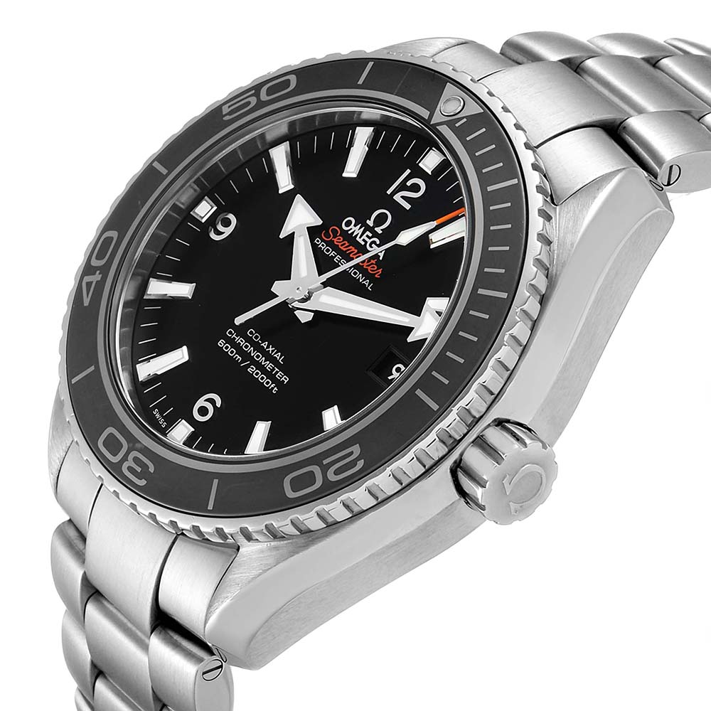 

Omega Black Stainless Steel Seamaster Planet Ocean