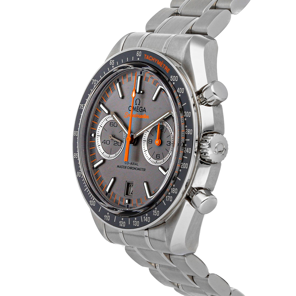 

Omega Gray Stainless Steel Speedmaster Racing Chronograph, Grey