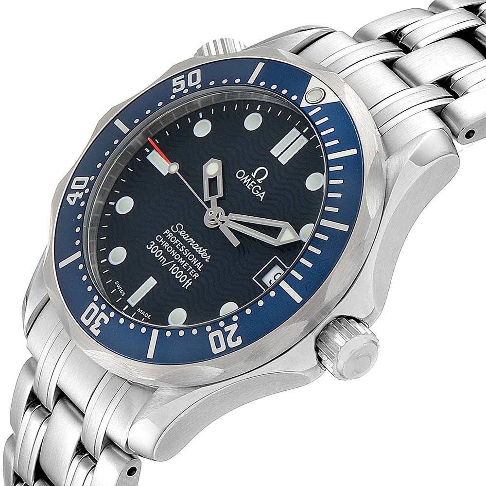 

Omega Blue Stainless Steel Seamaster