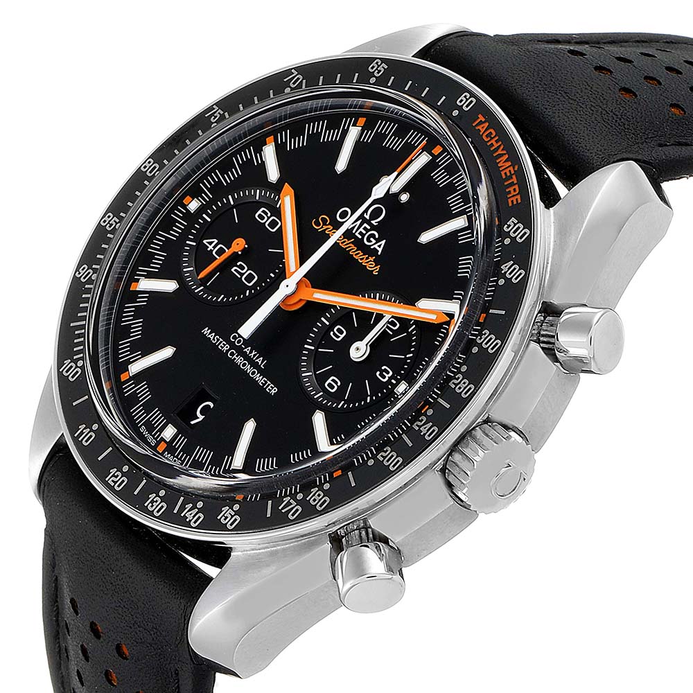 

Omega Black Stainless Steel Speedmaster Racing Co-Axial