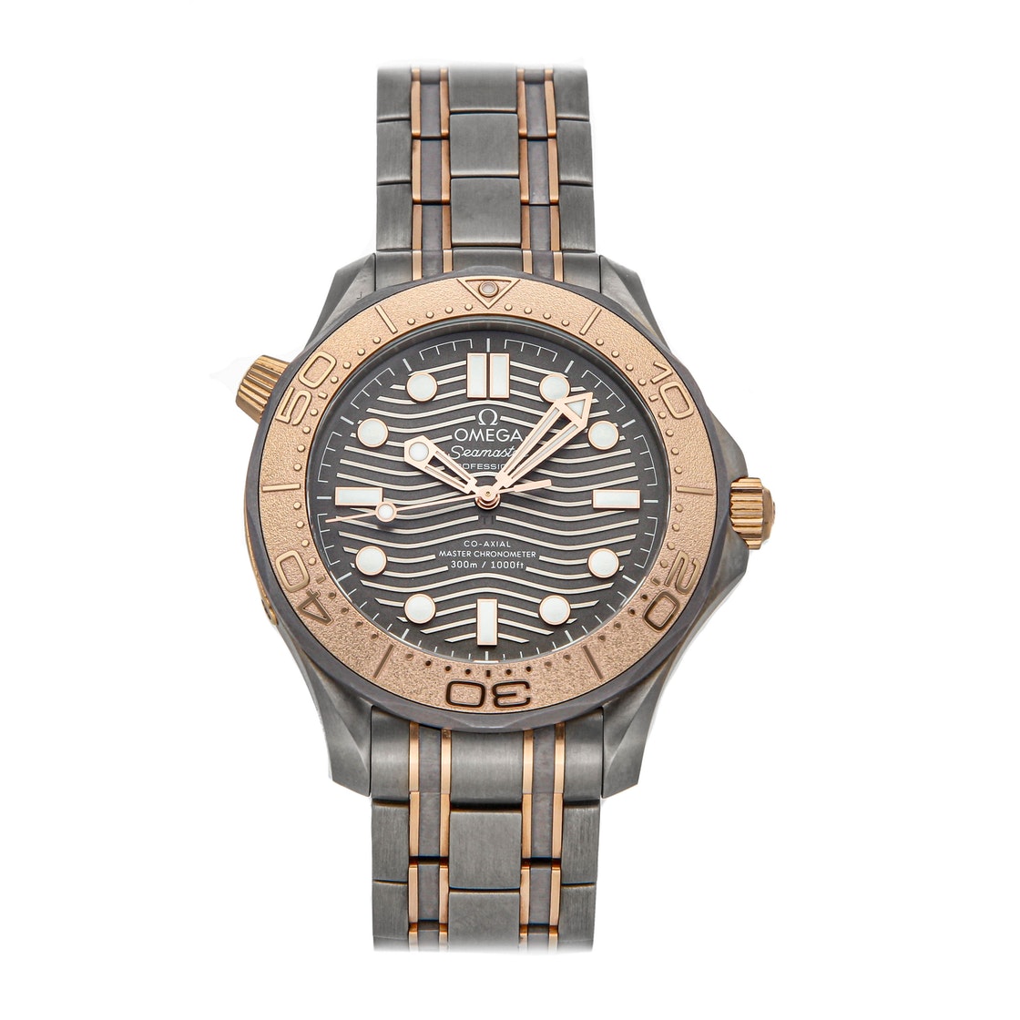 Omega Gray 18K Rose Gold And Titanium 