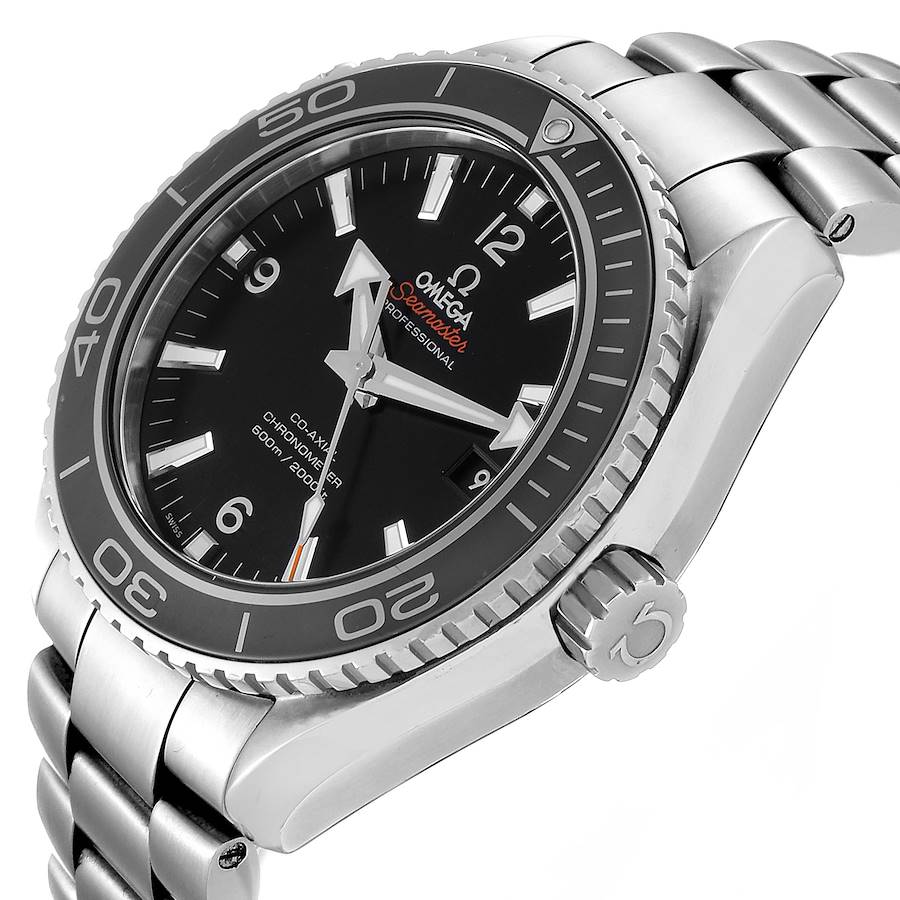 

Omega Black Stainless Steel Seamaster Planet Ocean