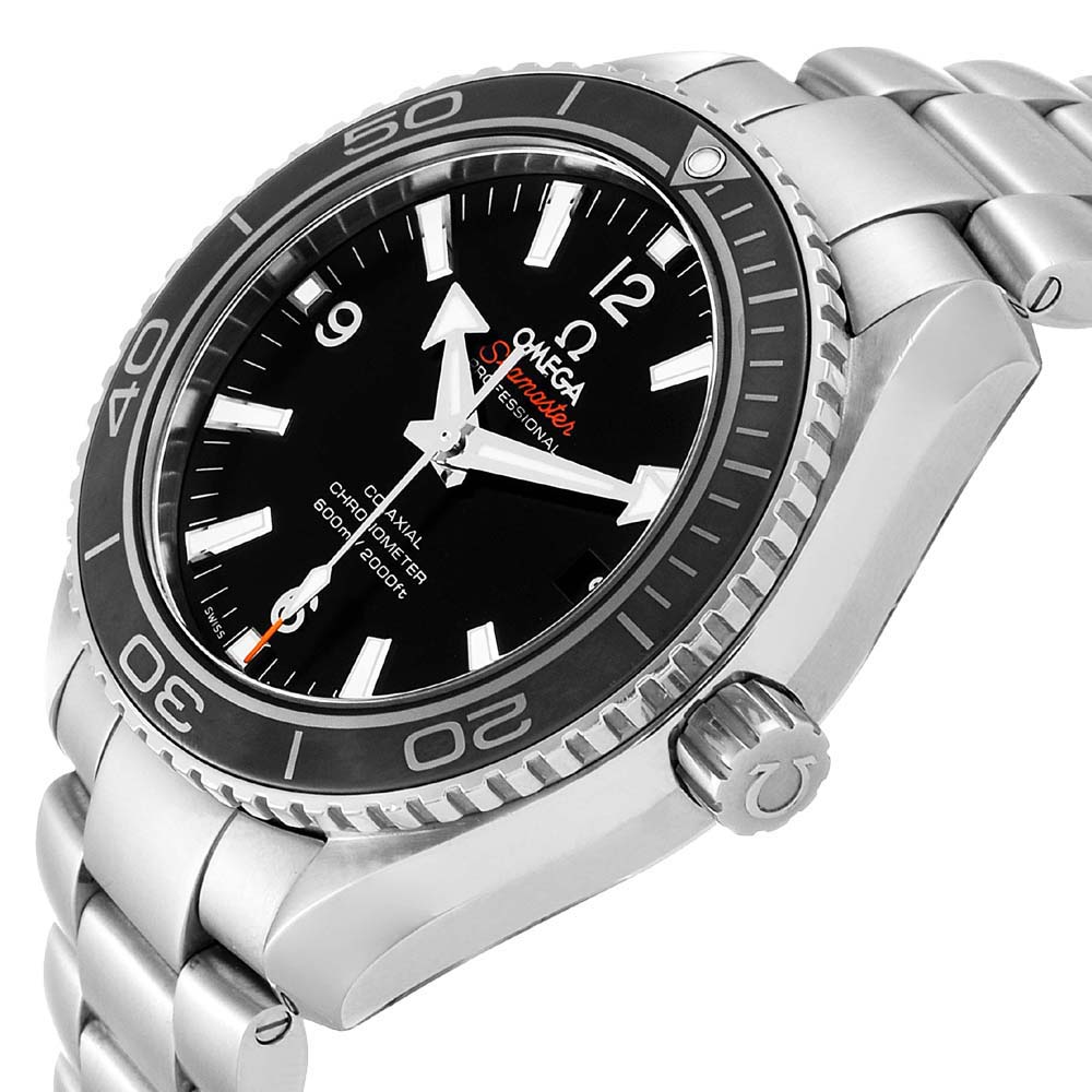 

Omega Black Stainless Steel Seamaster Planet Ocean