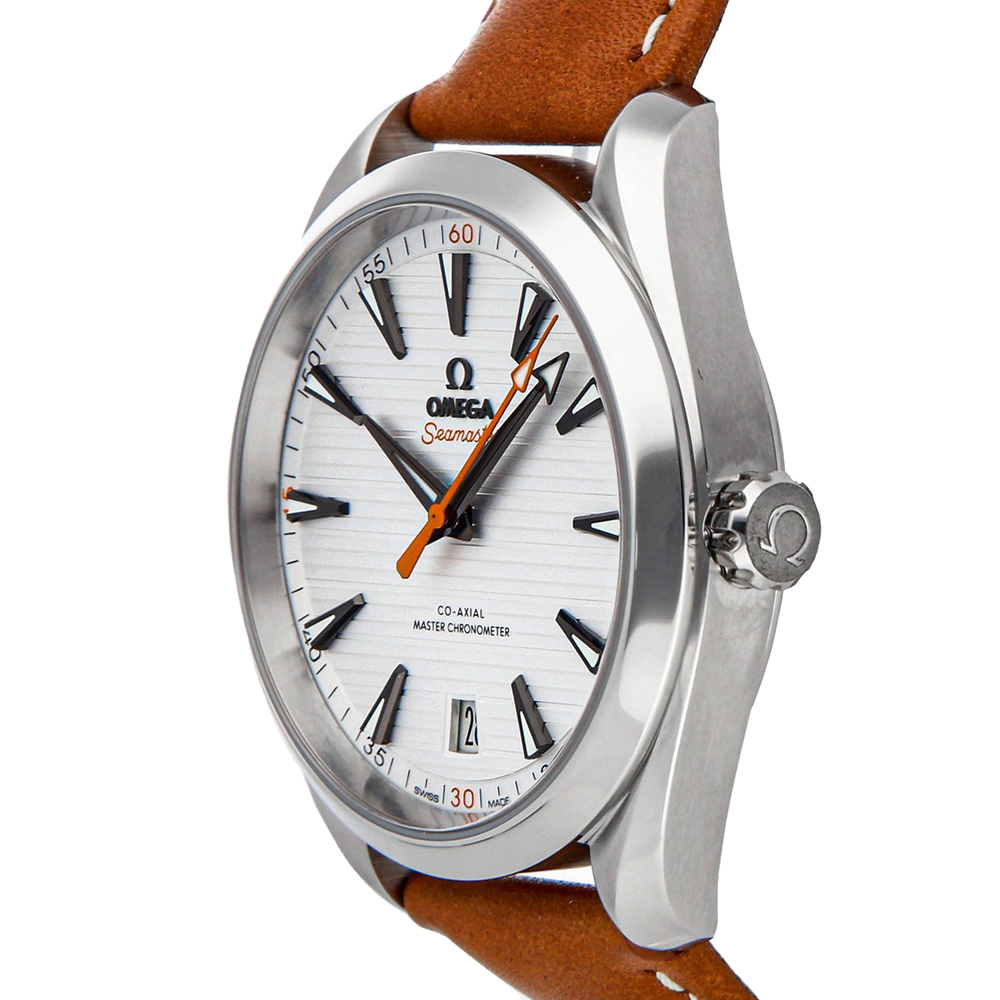 

Omega Silver Stainless Steel Seamaster Aqua Terra
