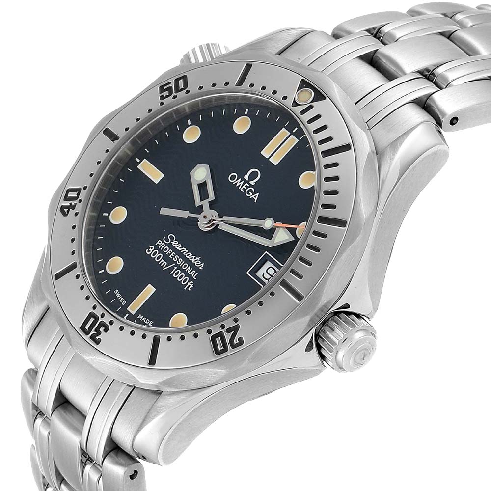 

Omega Blue Stainless Steel Seamaster